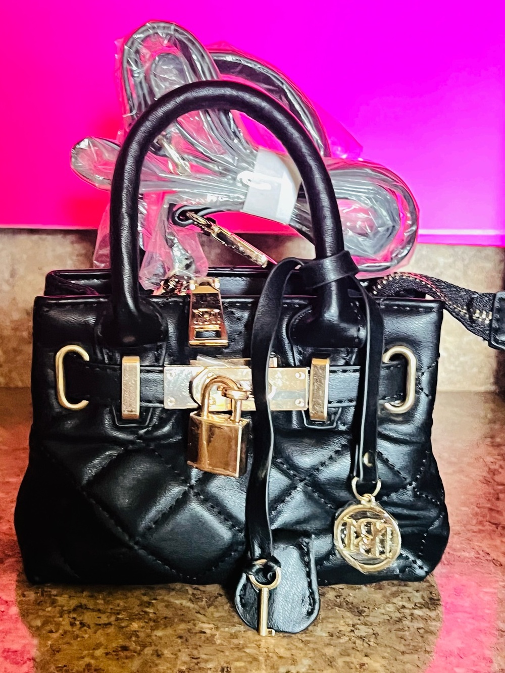 Badgley Mischka  Quilted Mini Tote/Crossbody NWT
